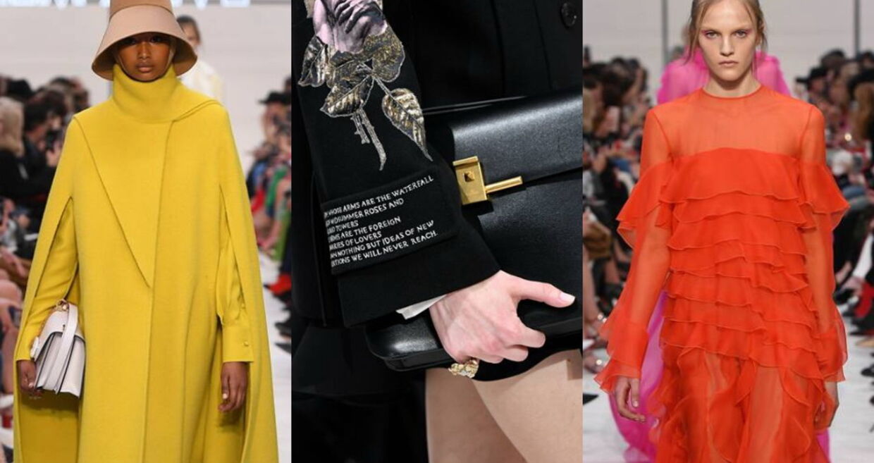 Romantismo do século XIX na coleção de inverno da Valentino