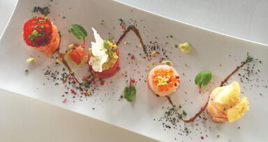 Provar o sushi do Sushi Design com uma vista sobre o Atlântico