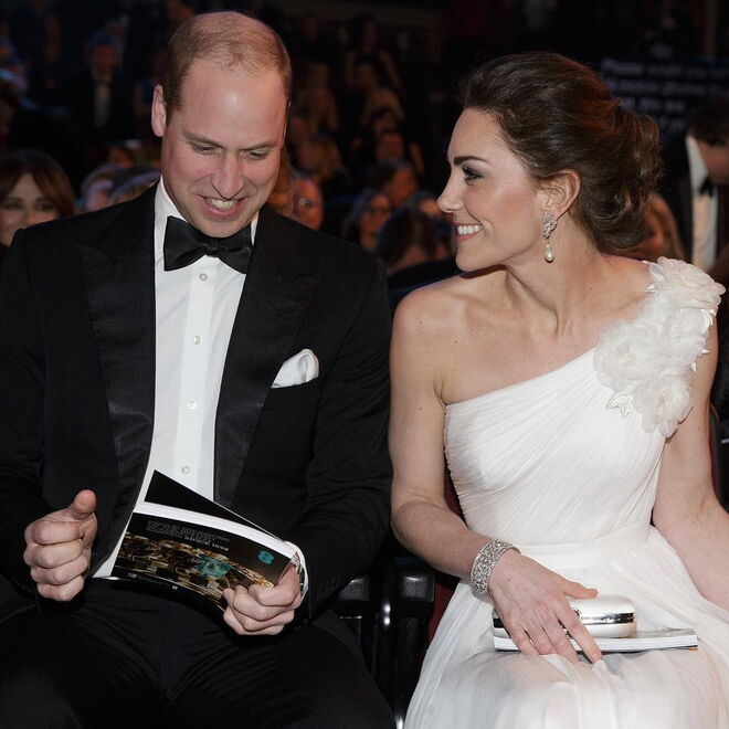 William e Kate nos BAFTAS deste ano