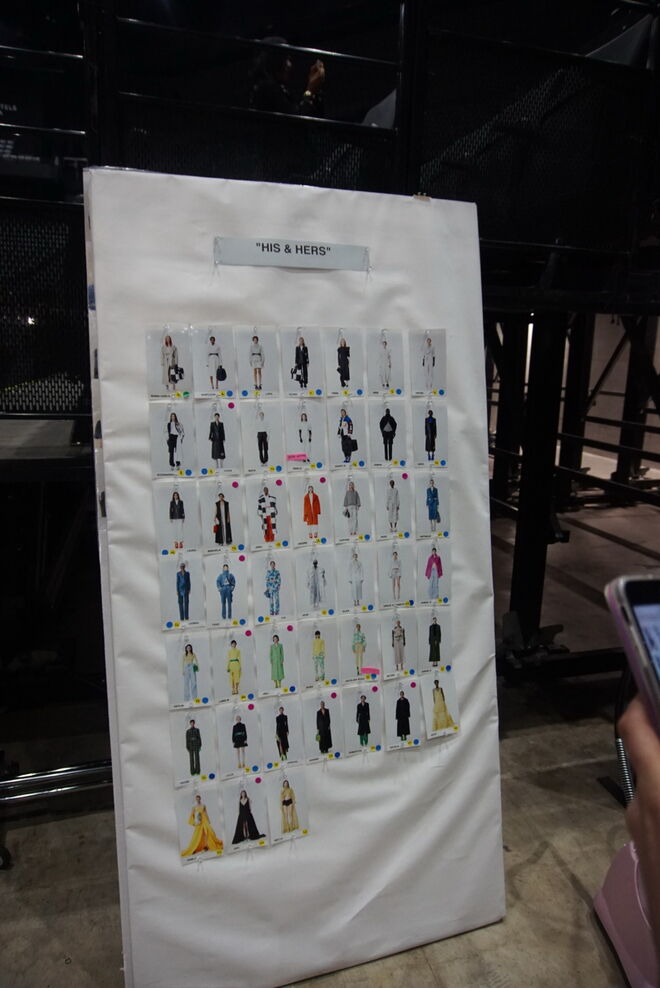 "Backstage com o Virgil Abloh e as suas criações."