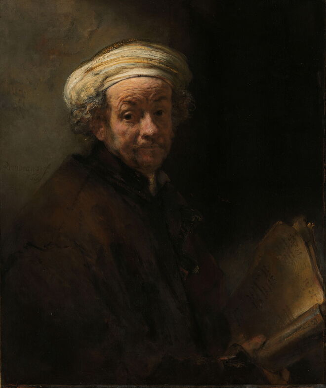 Auto-retrato como Apóstolo Paulo, Rembrandt van Rijn, 1661.