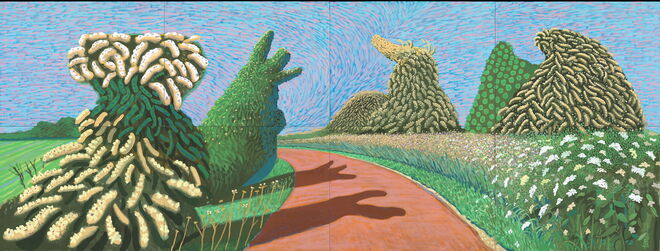 May Blossom on the Roman Road, David Hockney, 2009.