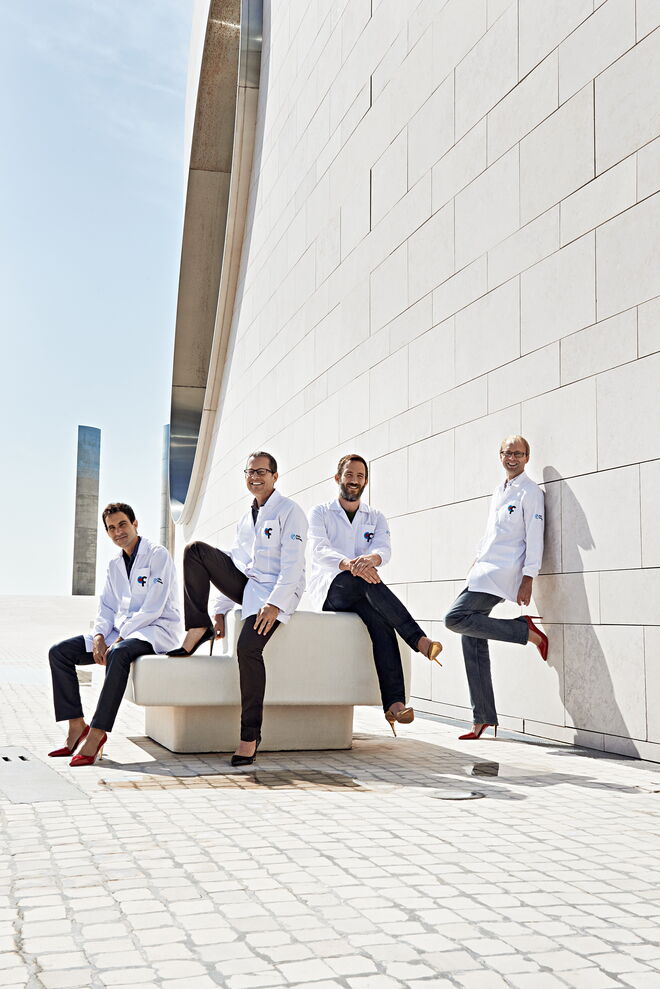 Alfonso Renart, Zachary Mainen, Joe Paton e Christian Machens, neurocientistas | "Choca-me a forma como nalgumas partes do mundo se tratam as mulheres, mas sei que as mudanças terão de ser feitas a partir de dentro." "A liberdade cognitiva é o paralelo interior da liberdade física. Quando não a têm, as mulheres assumem papéis que as limitam." "Quantas mulheres não interiorizaram a ideia de que a matemática não é para elas?." "Na Alemanha, as mães escolhem interromper a carreira para ficar com os filhos. Só que 'escolher' se calhar não é a palavra certa"