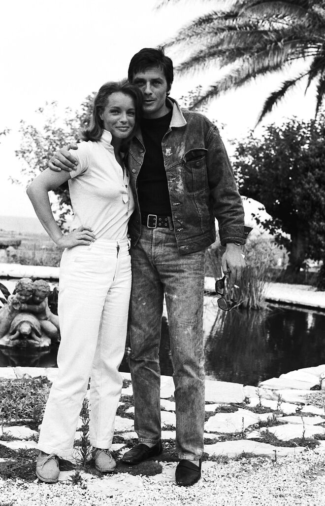 Romy Schneider e Alain Delon em Saint-Tropez, 1968