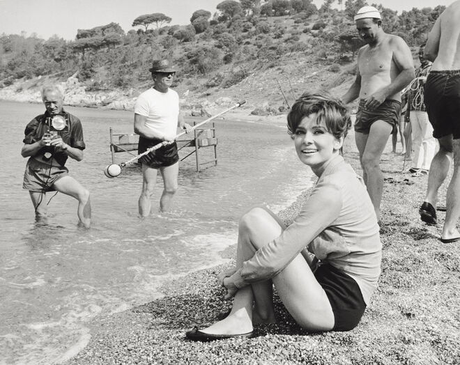 Audrey Hepburn em Saint Tropez no ano de 1967