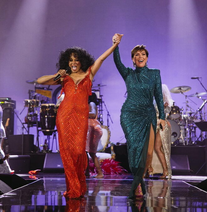 Diana Ross e Kris Jenner.