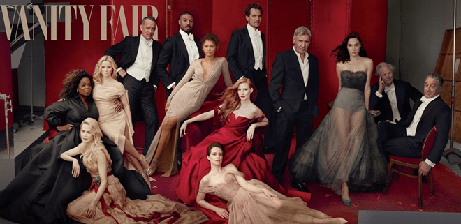 Em 2018, a capa anual da revista Vanity Fair dedicada a Hollywood (e a última do ex-diretor Graydon Carter) adicionou três pernas a Reese Witherspoon.