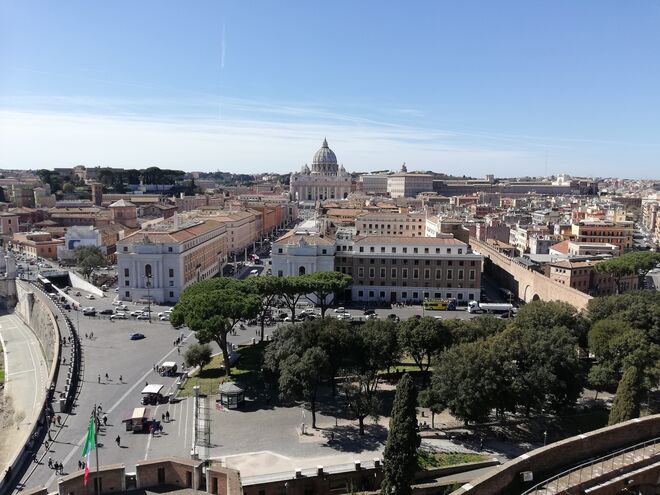Vista de cima do Castel Sant’Angelo