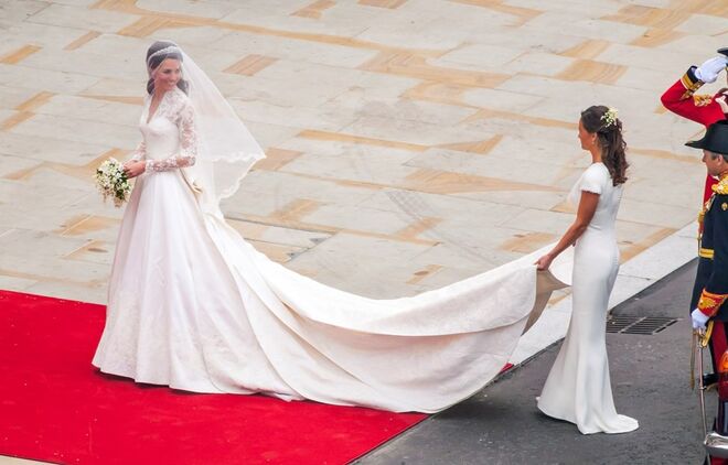 No dia do casamento real, a dama de honor de Kate foi a sua irmã, Pippa Middleton