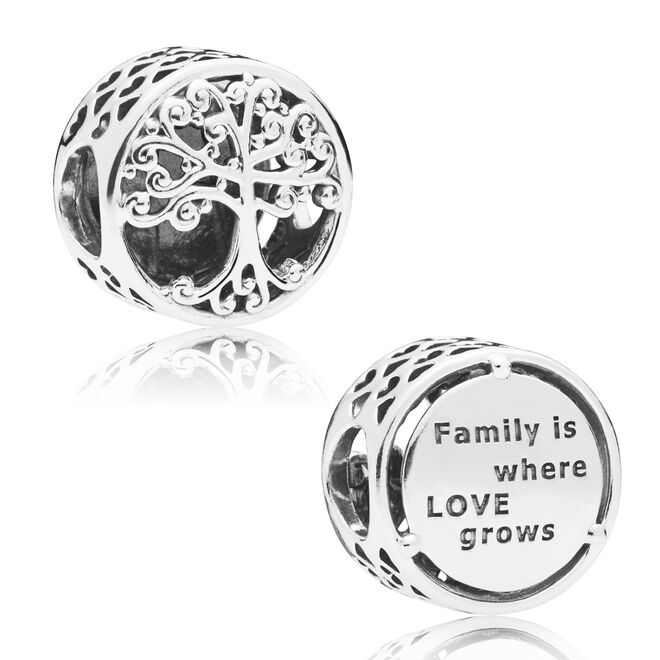 Entre os dias 25 de abril e 6 de maio, nas compras iguais ou superiores a €125 euros, a Pandora oferece uma conta de prata Árvore de Família (no valor de €35)