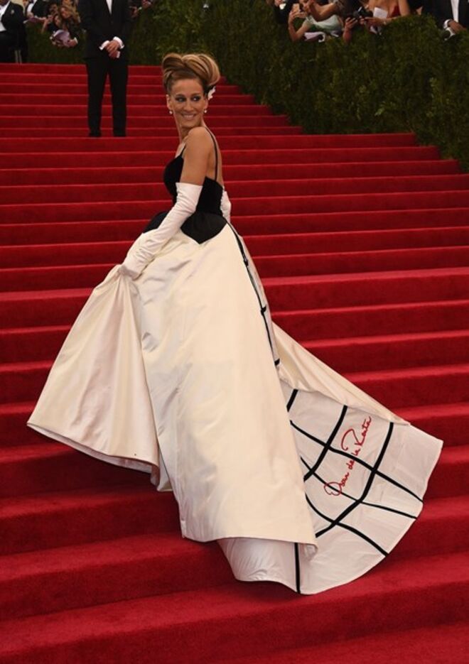 Sarah Jessica Parker, em Oscar de la Renta, 2014