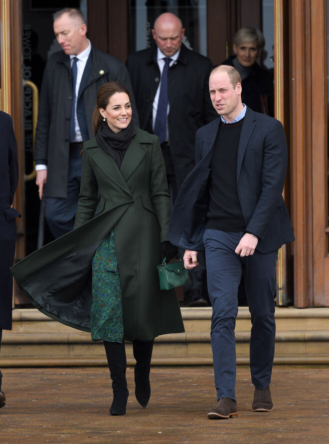 Os duques de Cambridge em visita a Blackpool, a 6 de março de 2019.