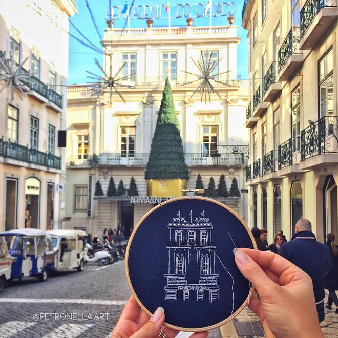 Um bordado do Chiado