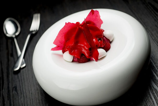 Textura de framboesa