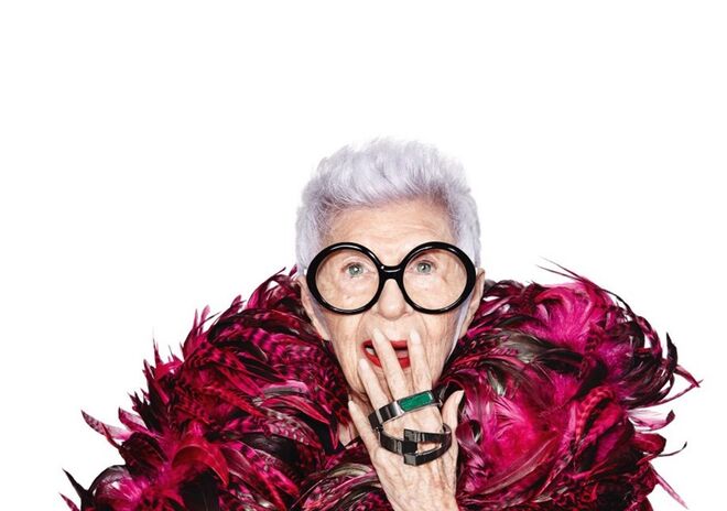 Os óculos de Iris Apfel
