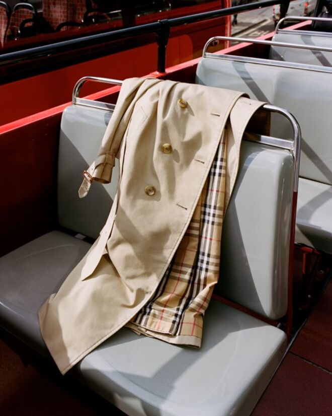 O trench coat da Burberry