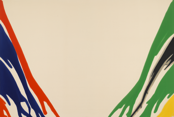 Morris Louis (1912-1962), Gamma Delta, 1959-60. Whitney Museum of American Art, New York.