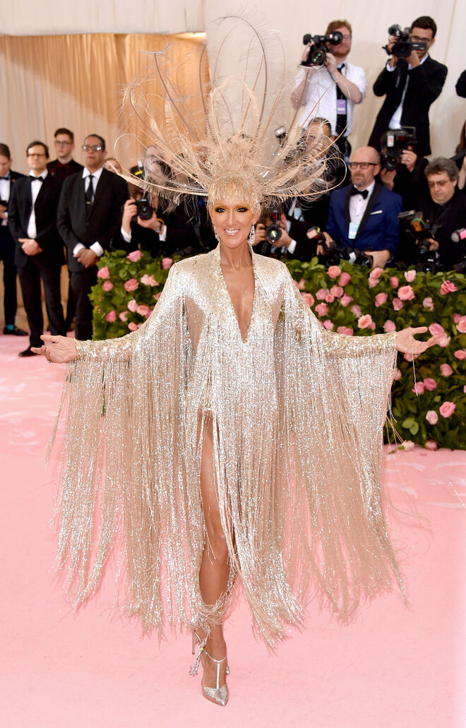 Celine Dion em Oscar de la Renta