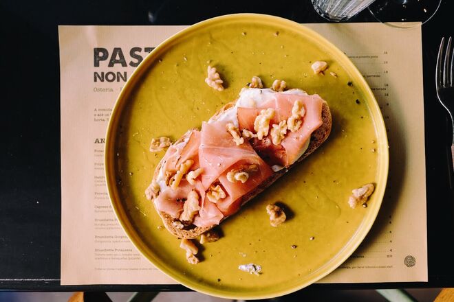 Bruchetta Gorginzola e speck no Pasta Non Basta