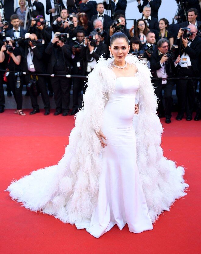 Arya Hargate em Ralph & Russo, 2017