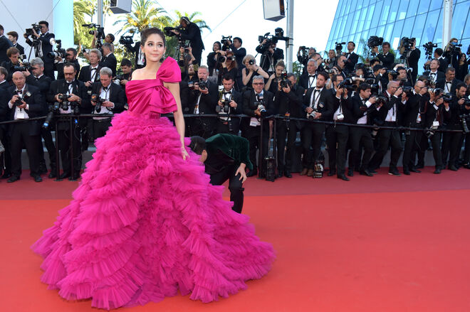 Araya Alberta Hargate em Zuhair Murad, 2017