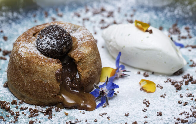 Sobremesa de chocolate