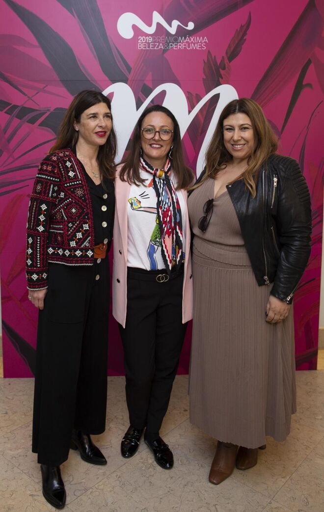 Carolina Brandão da Estée Lauder, Sandra Santos da Socosmet e Cláudia Mateus da Clinique