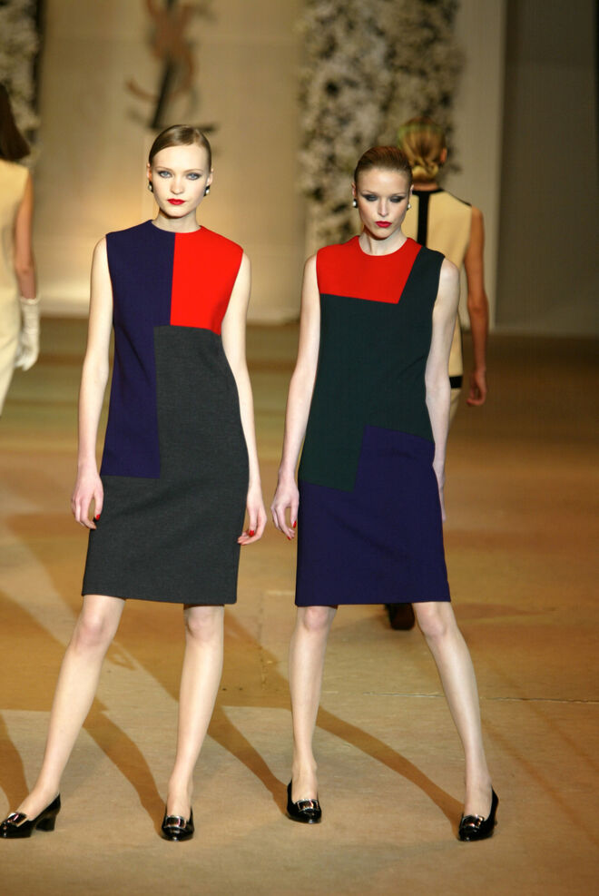 Vestidos de homenagem a Serge Poliakoff. Coleçaõ Alta Costura 1965. 