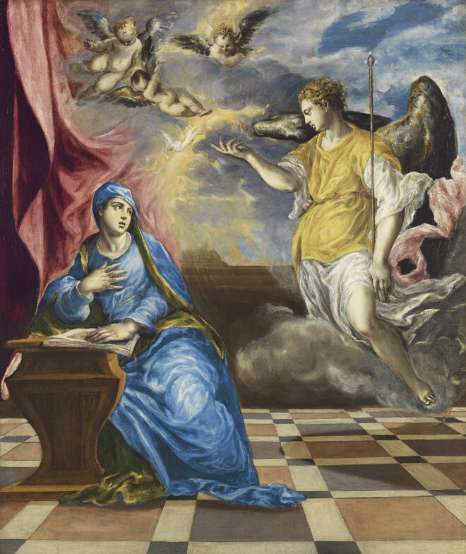 A Anunciação, 1576, El Greco. 