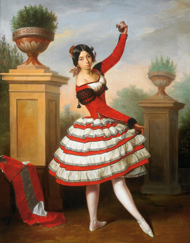 A bailarina Josefa Vargas, 1850, Antonia Maria Suarez e Urbina.