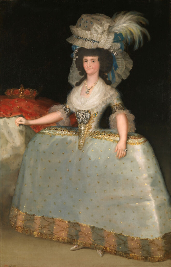 A rainha Maria Luisa, 1789, Goya.