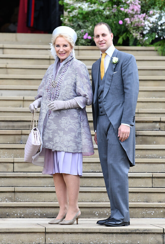 Maria Cristina, Princesa Miguel de Kent, e o Lorde Frederick Windsor 