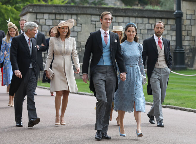 Michael e Carole Middleton, James Matthews e Pippa Middleton e James Middleton 