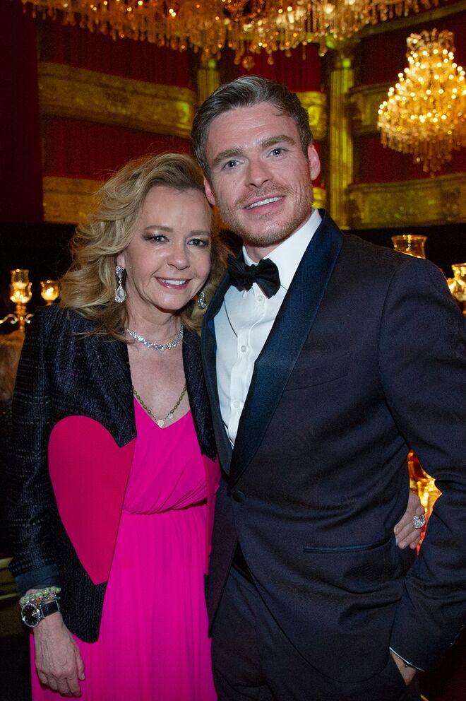 Caroline Scheufele e Richard Madden na festa Chopard LOVE