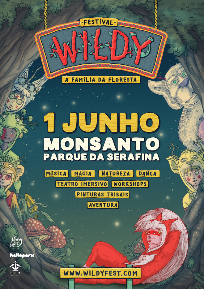 Avesso à ideia de que um festival infantil se dedica a entreter apenas as crianças, o Wildy Fest é um momento para desfrutar em família. No Dia da Criança, que se assinala a 1 de junho, todos os caminhos vão dar ao espaço Hello Park, no Parque da Serafina, em Monsanto. 