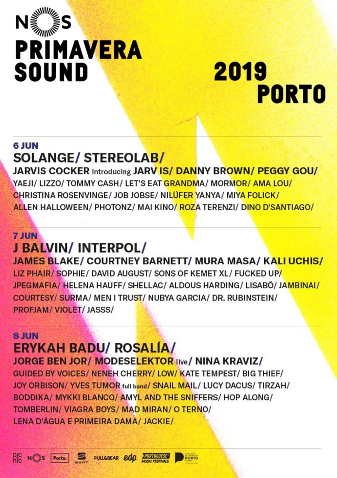 É o festival onde os encontros com os amigos e as boas energias se alinham tornando qualquer concerto memorável! O NOS Primavera Sound está de volta ao Parque da Cidade do Porto entre 6 e 8 de junho. Este ano, nomes tão diferentes como Rosalía, Aldous Harding, Interpol, J. Balvin, Nina Kraviz, Jorge Ben Jor ou Solange prometem tornar esta edição uma banda sonora eclética e cheia de momentos únicos (o passe geral custa €117).