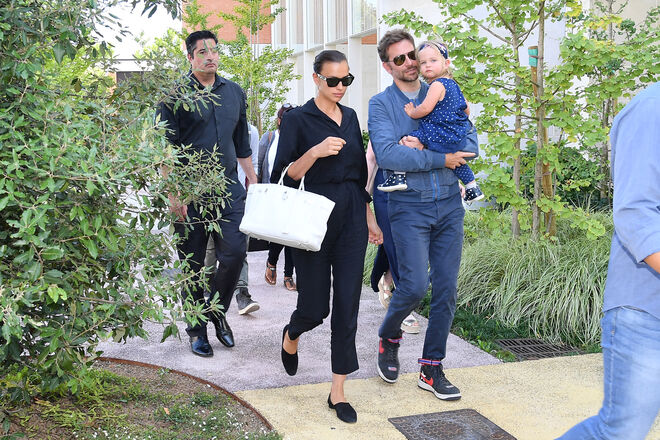 Bradley Cooper e Irina Shayk com a filha em Itália, 2018