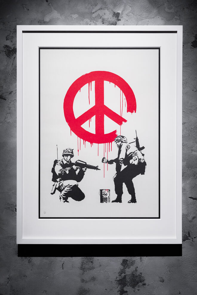 CND soldiers. Barcode. Banksy na Cordoaria Nacional.