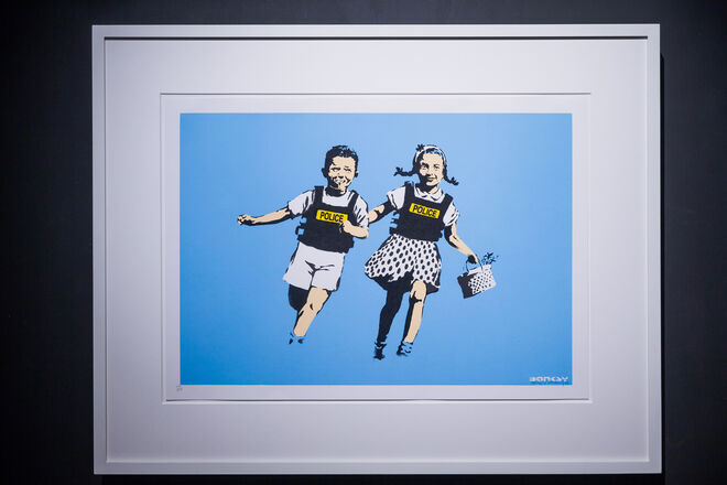 Police Kids. Barcode. Banksy na Cordoaria Nacional.