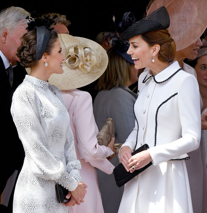 Rainha Letizia de Espanha e Duquesa de Cambridge Kate Middleton