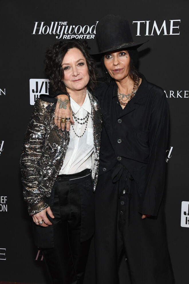 Sara Gilbert e Linda Perry 
