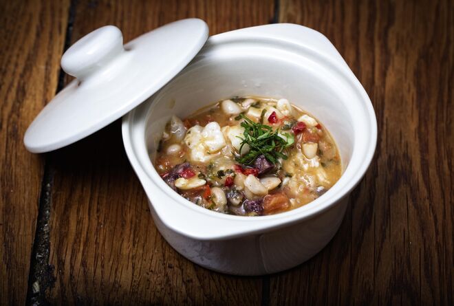 Feijoada de samos de bacalhau €6,90