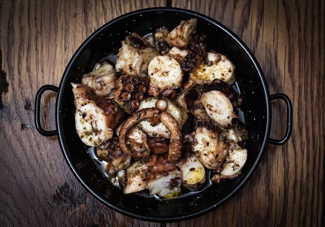 Frigideira de polvo ao alhinho €7,90 