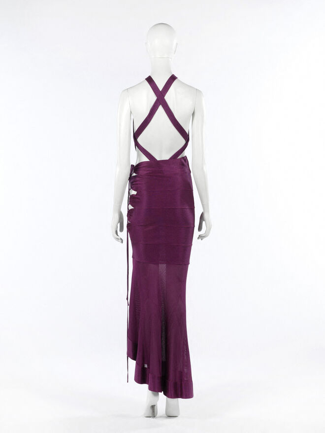 Conjunto body e saia Azzedine Alïa, Prêt-à-porter, primavera/verão 1986.