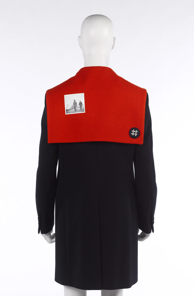 Casaco de homem de Raf Simons, primavera/verão 2015.