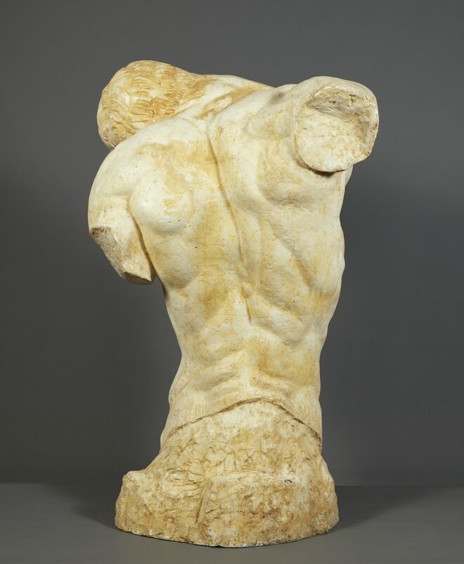Centauro a morrer, em gesso, de Antoine Bourdelle, cerca de 1914.