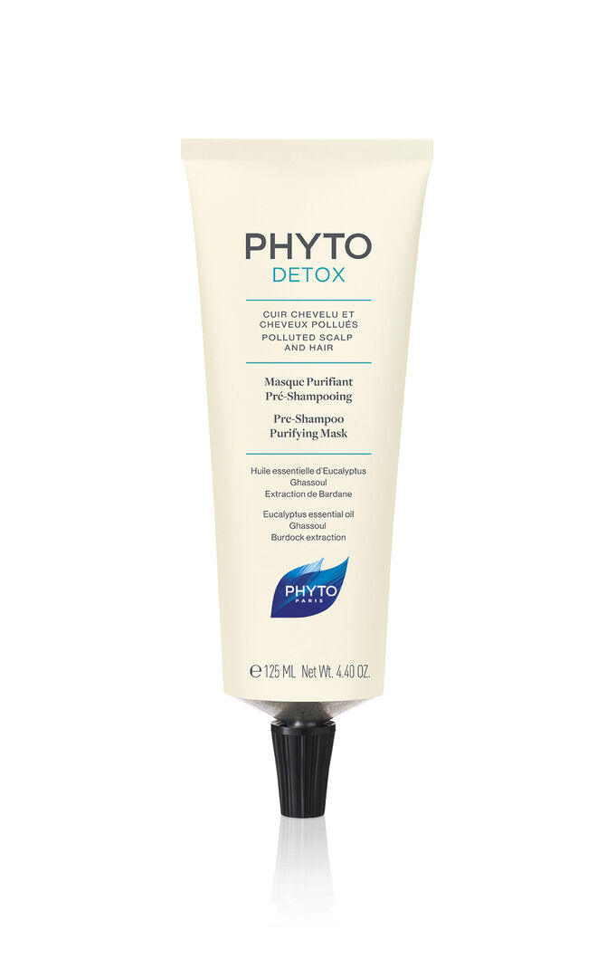 Phyto Detox Máscara pré-champô purificante antipoluição, €19,90, Phyto