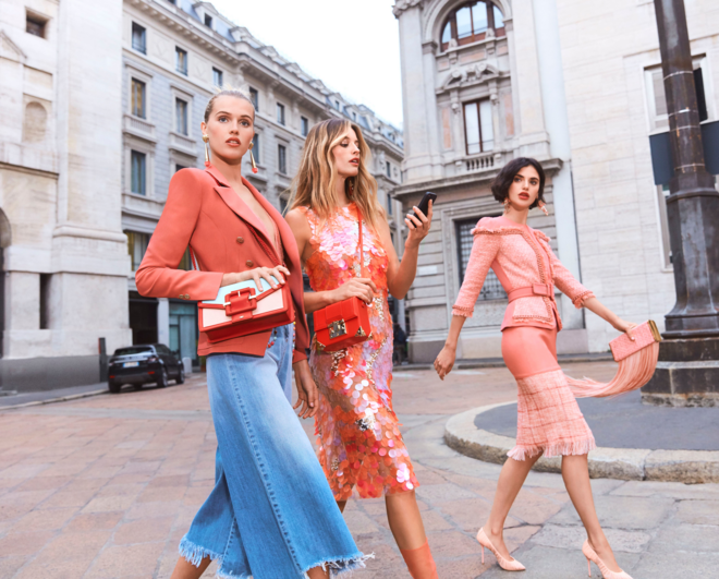 Campanha da coleção cápsula de Elisabetta Franchi