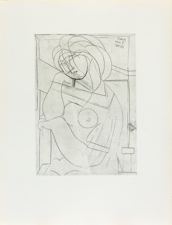 Nu sentado, 9 de março de 1934. Pablo Picasso. 