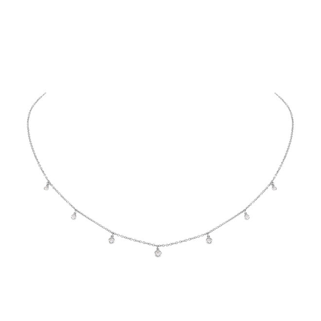 HLC+ Colar Bolinhas em Diamantes e Ouro Branco, €830, HLC